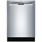 Bosch  300 Series 24 in. Stainless Steel Front Control Tall Tub Dishwasher with Stainless Steel Tub and 3rd Rack, 44dBA
