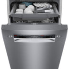 Bosch  800 Series 18 in. ADA Compact Front Control Dishwasher in Stainless Steel with Stainless Steel Tub and 3rd Rack, 44dBA