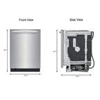Frigidaire 24 in. Stainless Steel Top Control Built-In Tall Tub Dishwasher with Stainless Steel Tub and 3rd Level Rack, 49 dBA