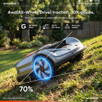 Sunseeker X7 Wireless AI Robot Lawn Mower with Protective Garage Shelter