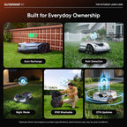 Sunseeker X7 Wireless AI Robot Lawn Mower with Protective Garage Shelter