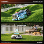 Sunseeker X7 Wireless AI Robot Lawn Mower with Protective Garage Shelter