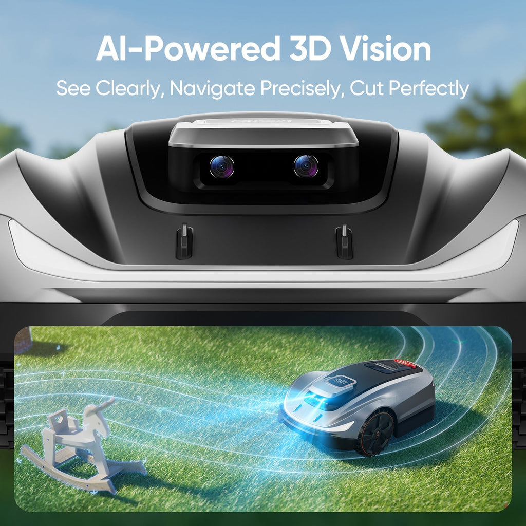 Sunseeker X5 Robot Mower + Blades Kit, Wire-Free Perimeter