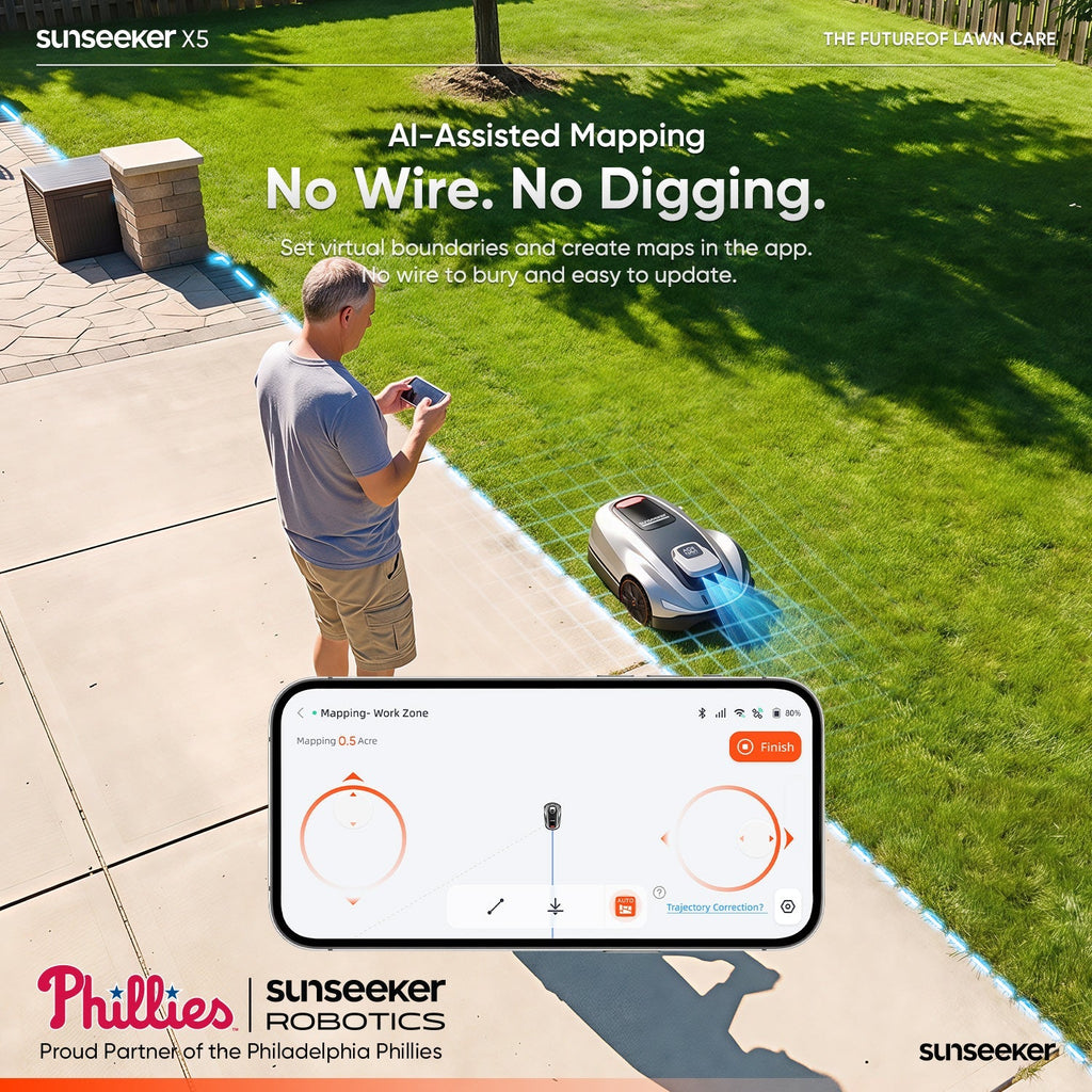 X5 Wireless AI Robot Lawn Mower