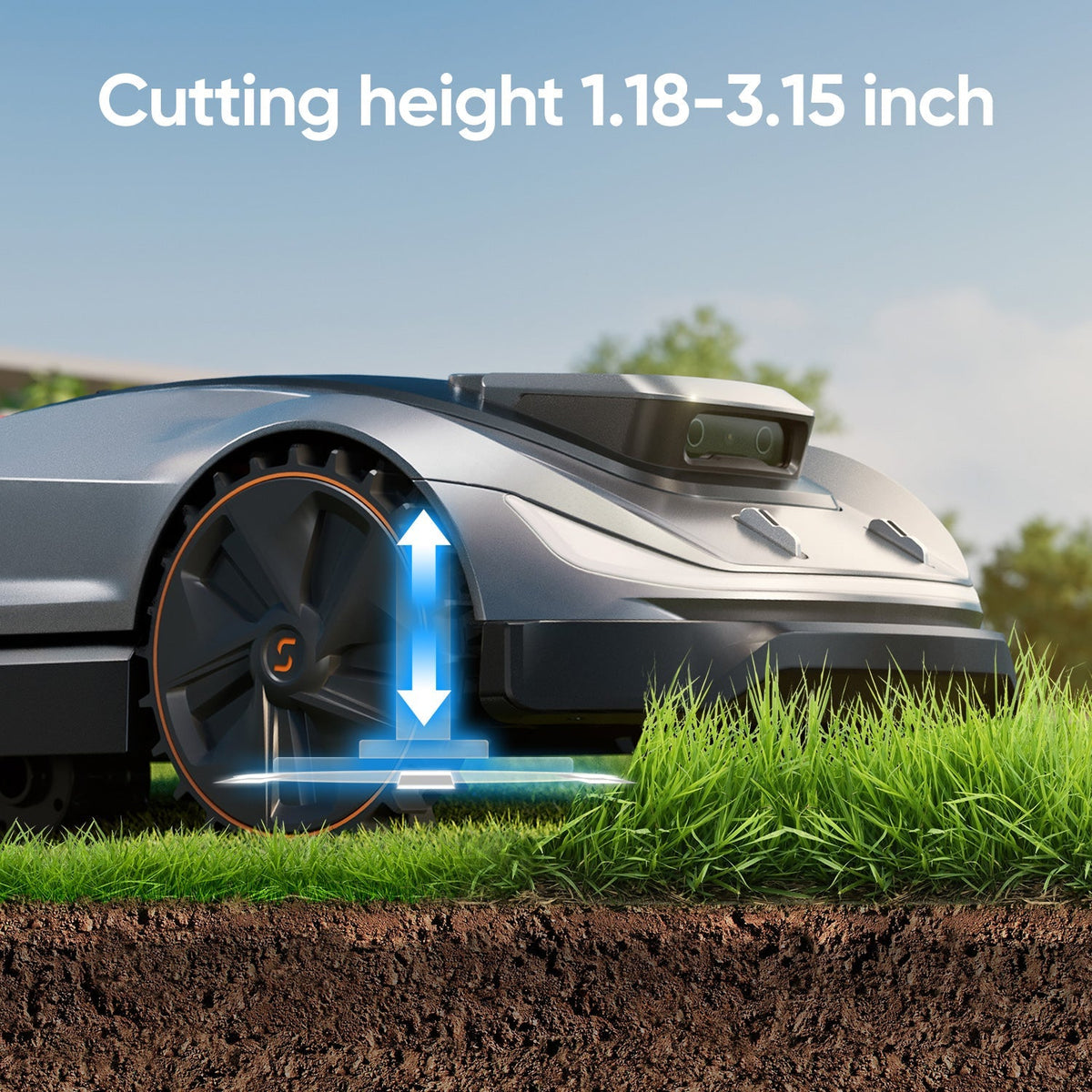 Sunseeker X5 Robot Mower + Blades Kit, Wire-Free Perimeter